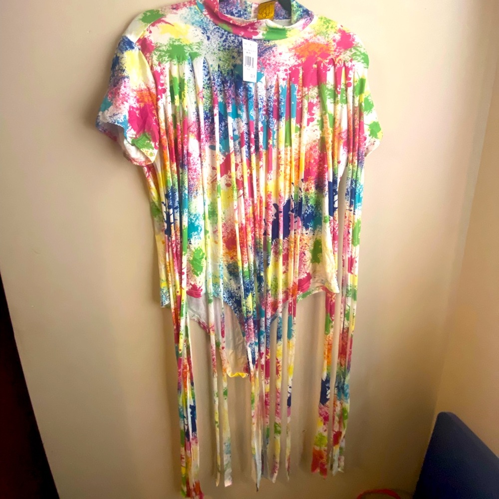 Women Paint Splatter Bodysuit